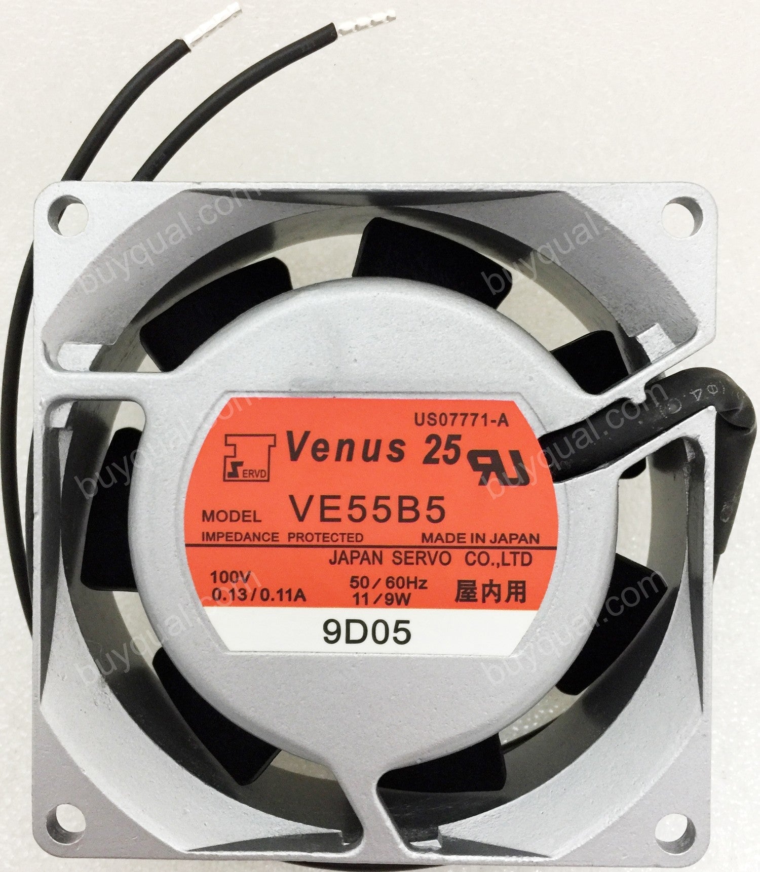 SERVO VE55B5 100V 11/9W 2wires Cooling Fan SERVO VE55B5 100V 11/9W 2wires Cooling Fan